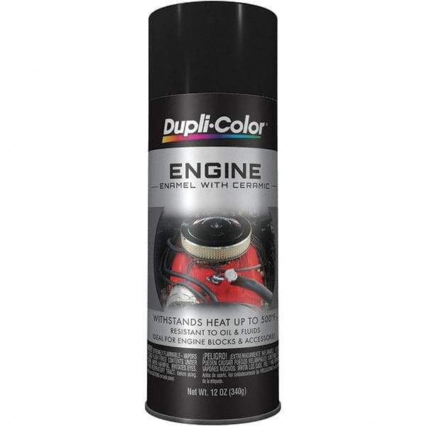 Krylon - 12 oz Black Automotive Heat Resistant Paint - Gloss Finish, 500°F Max Temp, Comes in Aerosol Can - Americas Industrial Supply