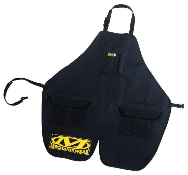 Mechanix Wear - 27 x 30" General Purpose Bib Apron - Cotton, Black, 0 Pockets - Americas Industrial Supply