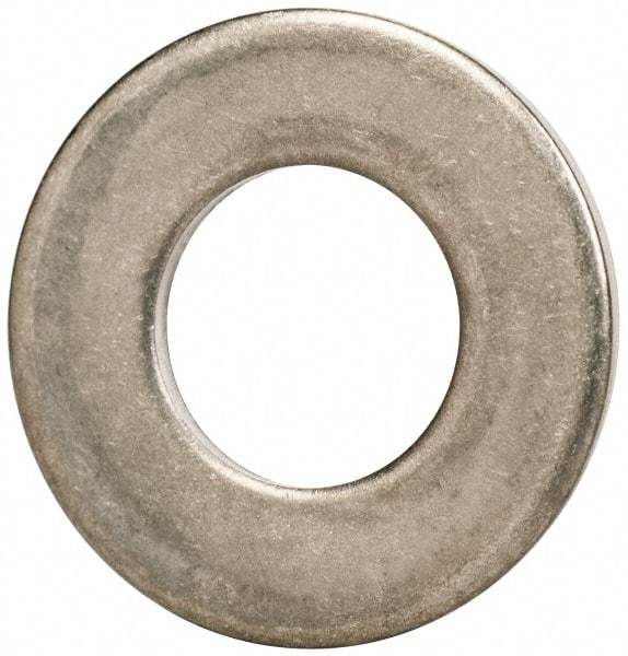 Made in USA - 3/8" Screw, Grade 300 Stainless Steel Standard Flat Washer - 0.405" ID x 0.812" OD, 0.051" Thick, Passivated Finish, Meets Military Specifications - Americas Industrial Supply