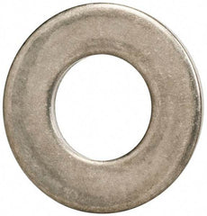 Made in USA - 3/8" Screw, Grade 300 Stainless Steel Standard Flat Washer - 0.405" ID x 0.812" OD, 0.051" Thick, Passivated Finish, Meets Military Specifications - Americas Industrial Supply