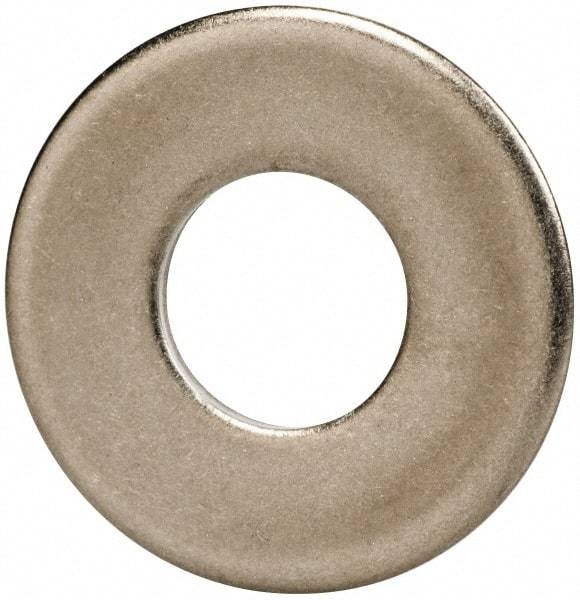Made in USA - 3/8" Screw, Grade 300 Stainless Steel Standard Flat Washer - 0.438" ID x 1" OD, 0.064" Thick, Passivated Finish, Meets Military Specifications - Americas Industrial Supply