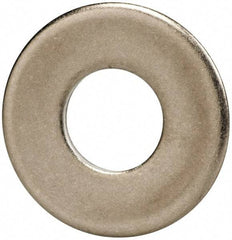 Made in USA - 3/8" Screw, Grade 300 Stainless Steel Standard Flat Washer - 0.438" ID x 1" OD, 0.064" Thick, Passivated Finish, Meets Military Specifications - Americas Industrial Supply