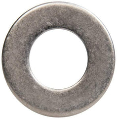 Made in USA - 7/16" Screw, Grade 300 Stainless Steel Standard Flat Washer - 0.469" ID x 0.922" OD, 0.051" Thick, Passivated Finish, Meets Military Specifications - Americas Industrial Supply
