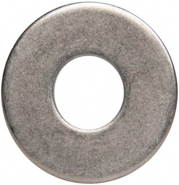 Made in USA - 7/16" Screw, Grade 300 Stainless Steel Standard Flat Washer - 1/2" ID x 1-1/4" OD, 0.064" Thick, Plain Finish, Meets Military Specifications - Americas Industrial Supply