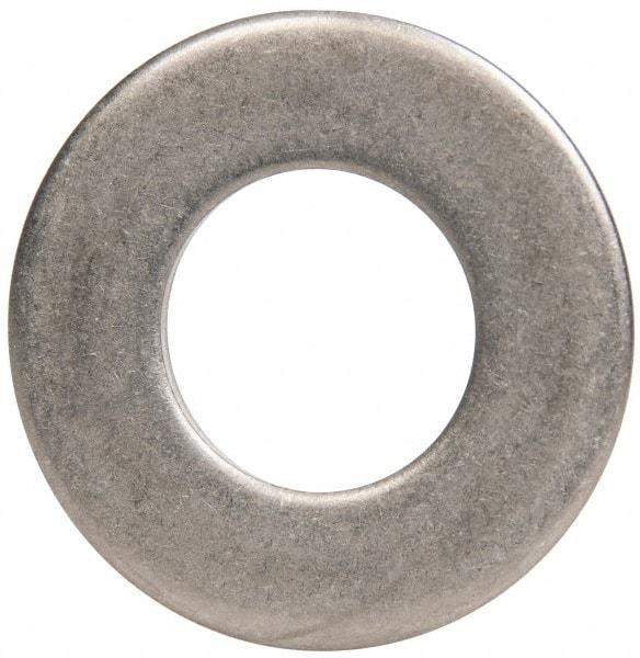 Made in USA - 5/8" Screw, Grade 300 Stainless Steel Standard Flat Washer - 0.656" ID x 1.312" OD, 0.074" Thick, Passivated Finish, Meets Military Specifications - Americas Industrial Supply