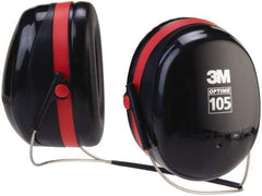 3M - Behind the Neck Black & Red Foam Cushion Earmuffs - 29 NRR Rating - Americas Industrial Supply