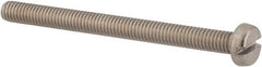 Value Collection - M3x0.50, 35mm Length Under Head Slotted Drive Machine Screw - Cheese Head, Grade 4.8 Steel, Zinc-Plated Finish, Without Washer - Americas Industrial Supply