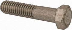 Made in USA - 3/8-24 UNF, 2" Length Under Head Hex Head Cap Screw - Grade 18-8 Stainless Steel, Uncoated, 9/16" Hex - Americas Industrial Supply