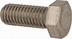 Made in USA - 1/2-13 UNC, 1-1/4" Length Under Head Hex Head Cap Screw - Grade 18-8 Stainless Steel, Uncoated, 3/4" Hex - Americas Industrial Supply