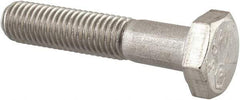 Made in USA - 1/4-28 UNF, 1-1/4" Length Under Head Hex Head Cap Screw - Grade 18-8 Stainless Steel, Uncoated, 7/16" Hex - Americas Industrial Supply