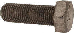 Made in USA - 1/2-20 UNF, 1-1/2" Length Under Head Hex Head Cap Screw - Grade 18-8 Stainless Steel, Uncoated, 3/4" Hex - Americas Industrial Supply