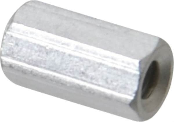 Electro Hardware - #4-40, 3/8" OAL, 3/16" Across Flats, Aluminum Hex Fully Threaded Female Circuit Board Standoffs - 3/8" Thread Depth, 3/8" Body Length, Uncoated - Americas Industrial Supply