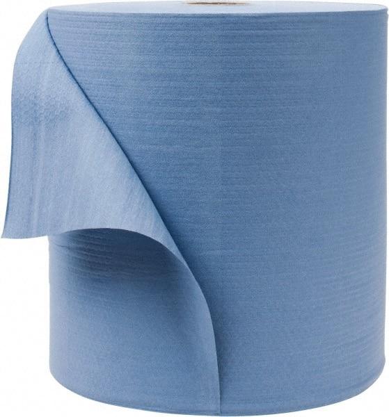 WypAll - X80 Dry Shop Towel/Industrial Wipes - Jumbo Roll, 13-3/8" x 12-1/2" Sheet Size, Blue - Americas Industrial Supply