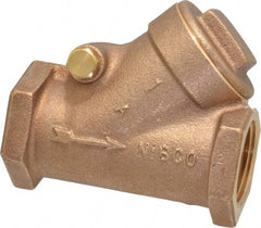NIBCO - 1" Bronze Check Valve - Y-Pattern, FNPT x FNPT, 200 WOG - Americas Industrial Supply