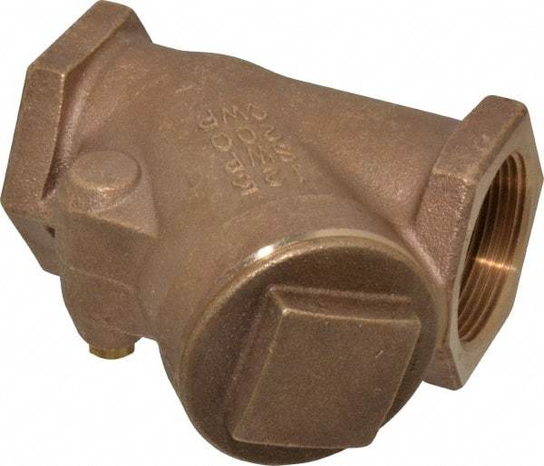 NIBCO - 1-1/2" Bronze Check Valve - Y-Pattern, FNPT x FNPT, 200 WOG - Americas Industrial Supply