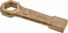 Ampco - 1-11/16" 6 Point Striking Box Wrench - Single End, 9-7/8" OAL, Aluminum Bronze - Americas Industrial Supply