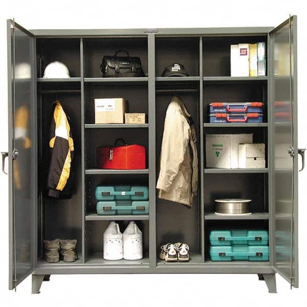 Strong Hold - Storage Cabinets Type: Wardrobe Width (Inch): 72 - Americas Industrial Supply