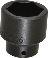 Proto - 1/2" Drive 1-9/16" Standard Impact Socket - 6 Points, 2-1/4" OAL - Americas Industrial Supply