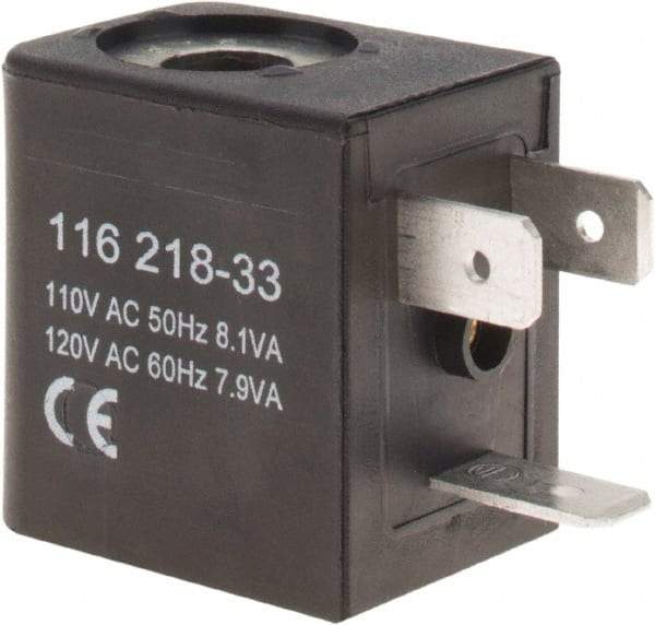 ARO/Ingersoll-Rand - 120 AC Volt, Din Connection Coil Lead Length, Class F, Solenoid Coil - 4.8 Watt, NEMA 4 Enclosure, Use with ARO Solenoid Valve - Americas Industrial Supply