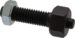 Jergens - 1/2-13 Thread, 7/8" Size, 2-3/8" Long, Black Oxide Coated, Low Carbon Steel Clamp Rest - 1-1/2" Thread Length, 11/32" Pin Diam x 3/16" Pin Height, 1/2" Nut Height - Americas Industrial Supply