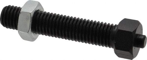 Jergens - 5/8-11 Thread, 7/8" Size, 3-27/32" Long, Black Oxide Coated, Low Carbon Steel Clamp Rest - 2-15/16" Thread Length, 11/32" Pin Diam x 3/16" Pin Height, 1/2" Nut Height - Americas Industrial Supply