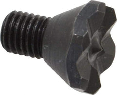 Jergens - Pointed Tooth, 1/4-28, 0.46" Shank Length, 1/4" Thread Length, Black Oxide Finish, Hex Head, Adjustable Positioning Gripper - 1/2" Hex, 1/8" Head Height - Americas Industrial Supply