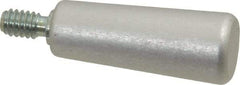 Jergens - 1/4-20 Threaded Stem, Revolving Handwheel & Machine Handle - Aluminum Cylindrical Handle, 7/16" Long Carbon Steel Stem, 1-9/16" Handle Length - Americas Industrial Supply