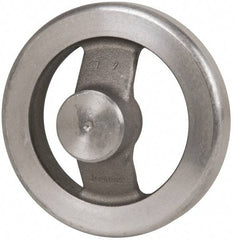 Jergens - 4", 2 Spoke Offset Handwheel - 1-3/16" Hub, Aluminum Alloy, Plain Finish - Americas Industrial Supply