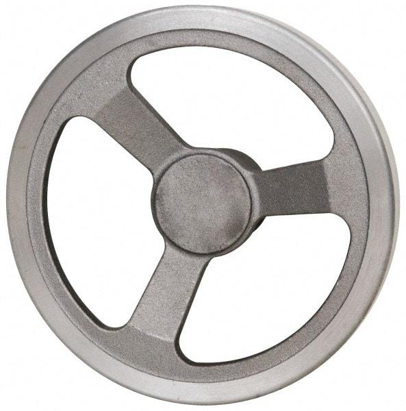 Jergens - 8", 3 Spoke Offset Handwheel - 2" Hub, Aluminum Alloy, Plain Finish - Americas Industrial Supply