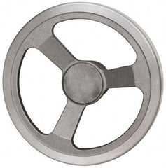 Jergens - 8", 3 Spoke Offset Handwheel - 2" Hub, Aluminum Alloy, Plain Finish - Americas Industrial Supply