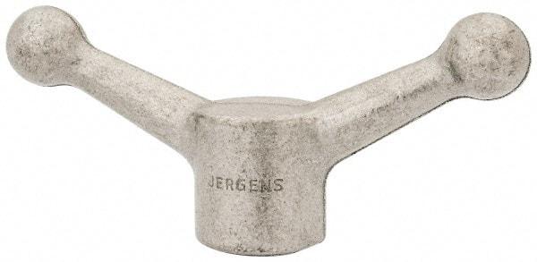 Jergens - 2 Offset Arms, Blank Speed Handle - 2-1/8" High, 1-1/2" Hub Diam - Americas Industrial Supply