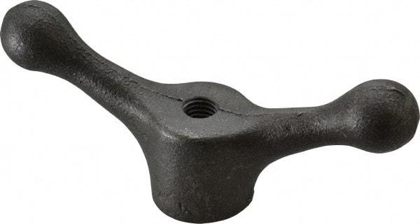 Jergens - 2 Offset Arms, 1/2-13" Hole, Tapped Speed Handle - 2-1/8" High, 1-1/2" Hub Diam - Americas Industrial Supply