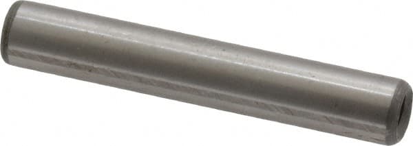 Jergens - 1/4" Diam x 1-1/2" Pin Length C-1215 Alloy Steel Pull Out Dowel Pin - C 47-58 & C 60-64 (Surface) Hardness, 1 Beveled & 1 Threaded End - Americas Industrial Supply