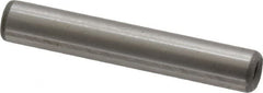 Jergens - 1/4" Diam x 1-1/2" Pin Length C-1215 Alloy Steel Pull Out Dowel Pin - C 47-58 & C 60-64 (Surface) Hardness, 1 Beveled & 1 Threaded End - Americas Industrial Supply