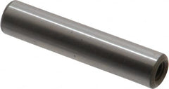 Jergens - 5/16" Diam x 1-1/2" Pin Length C-1215 Alloy Steel Pull Out Dowel Pin - C 47-58 & C 60-64 (Surface) Hardness, 1 Beveled & 1 Threaded End - Americas Industrial Supply