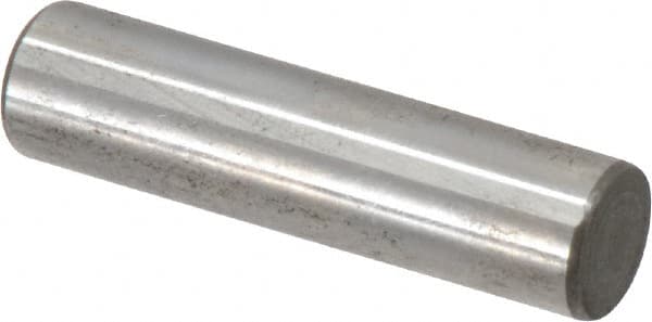 Jergens - 3/8" Diam x 1-1/2" Pin Length C-1215 Alloy Steel Pull Out Dowel Pin - C 47-58 & C 60-64 (Surface) Hardness, 1 Beveled & 1 Threaded End - Americas Industrial Supply