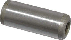 Jergens - 1/2" Diam x 1-1/4" Pin Length C-1215 Alloy Steel Pull Out Dowel Pin - C 47-58 & C 60-64 (Surface) Hardness, 1 Beveled & 1 Threaded End - Americas Industrial Supply