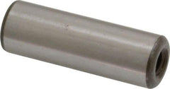 Jergens - 1/2" Diam x 1-1/2" Pin Length C-1215 Alloy Steel Pull Out Dowel Pin - C 47-58 & C 60-64 (Surface) Hardness, 1 Beveled & 1 Threaded End - Americas Industrial Supply