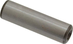 Jergens - 1/2" Diam x 1-3/4" Pin Length C-1215 Alloy Steel Pull Out Dowel Pin - C 47-58 & C 60-64 (Surface) Hardness, 1 Beveled & 1 Threaded End - Americas Industrial Supply