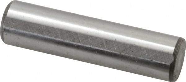 Jergens - 1/2" Diam x 2" Pin Length C-1215 Alloy Steel Pull Out Dowel Pin - C 47-58 & C 60-64 (Surface) Hardness, 1 Beveled & 1 Threaded End - Americas Industrial Supply