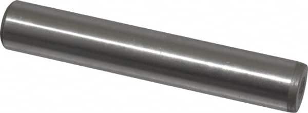Jergens - 1/2" Diam x 3" Pin Length C-1215 Alloy Steel Pull Out Dowel Pin - C 47-58 & C 60-64 (Surface) Hardness, 1 Beveled & 1 Threaded End - Americas Industrial Supply