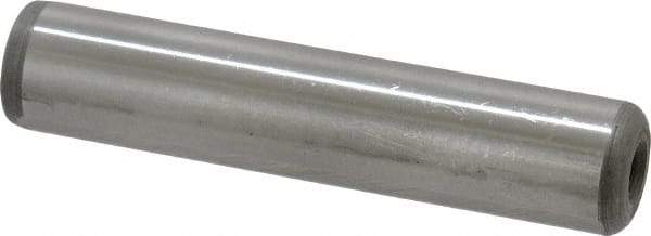 Jergens - 5/8" Diam x 3" Pin Length C-1215 Alloy Steel Pull Out Dowel Pin - C 47-58 & C 60-64 (Surface) Hardness, 1 Beveled & 1 Threaded End - Americas Industrial Supply