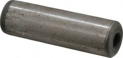 Jergens - 3/4" Diam x 2-1/2" Pin Length C-1215 Alloy Steel Pull Out Dowel Pin - C 47-58 & C 60-64 (Surface) Hardness, 1 Beveled & 1 Threaded End - Americas Industrial Supply