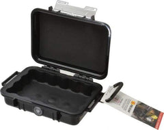 Pelican Products, Inc. - 4-3/4" Wide x 4-3/4" Deep x 2-1/8" High, Clamshell Hard Case - Black, Polycarbonate - Americas Industrial Supply