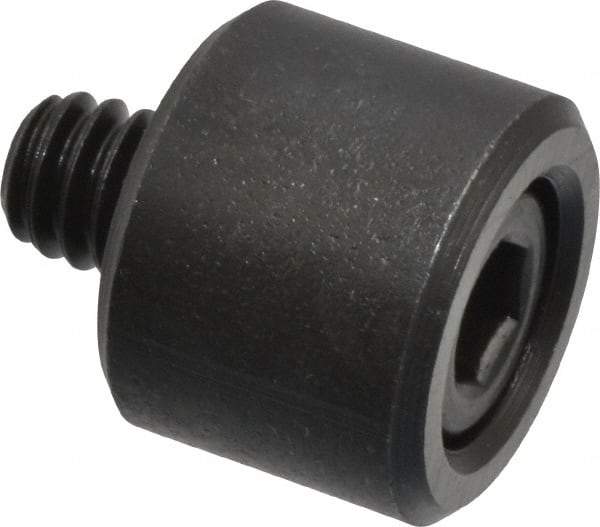 Jergens - 1/4-20 Thread, 5/8" OD, 1/2" High, Jig Foot - Black Oxide Finish, Low Carbon Steel, Case Hardened, 75-77 R30N Heat Treatment - Americas Industrial Supply