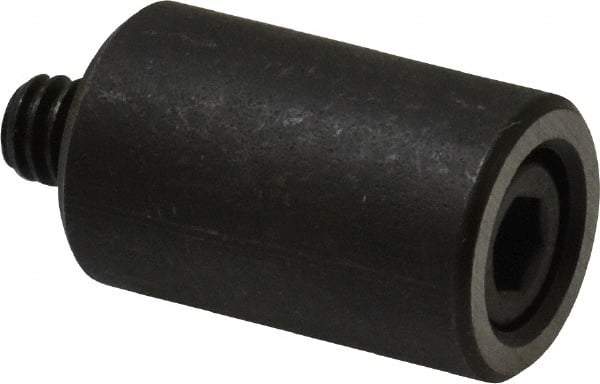 Jergens - 1/4-20 Thread, 5/8" OD, 1" High, Jig Foot - Black Oxide Finish, Low Carbon Steel, Case Hardened, 75-77 R30N Heat Treatment - Americas Industrial Supply