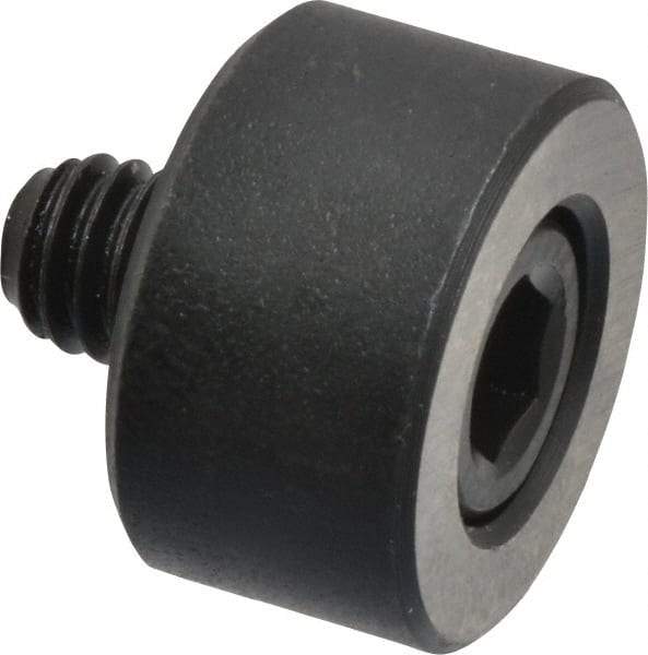 Jergens - 5/16-18 Thread, 7/8" OD, 1/2" High, Jig Foot - Black Oxide Finish, Low Carbon Steel, Case Hardened, 75-77 R30N Heat Treatment - Americas Industrial Supply