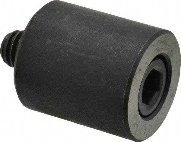 Jergens - 5/16-18 Thread, 7/8" OD, 1" High, Jig Foot - Black Oxide Finish, Low Carbon Steel, Case Hardened, 75-77 R30N Heat Treatment - Americas Industrial Supply