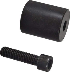 Jergens - 3/8-16 Thread, 1-1/4" OD, 1-1/2" High, Jig Foot - Black Oxide Finish, Low Carbon Steel, Case Hardened, 75-77 R30N Heat Treatment - Americas Industrial Supply