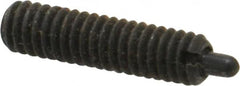 Jergens - 8-32, 5/8" Thread Length, 3/32" Plunger Projection, Steel Threaded Spring Plunger - 0.07" Max Plunger Diam, 5/8" Plunger Length, 2.7 Lb Init End Force, 7.3 Lb Final End Force, 5/64" Hex - Americas Industrial Supply